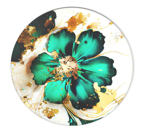 Столешница Sheffilton SHT-TT32 60 стекло/МДФ малахитово-зеленый