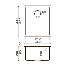 Кухонная мойка Omoikiri Bosen 38-U-GR Tetogranit/leningrad grey