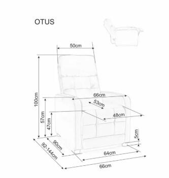 Кресло SIGNAL OTUS Brego 34 раскладное, бежевый