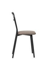 Стул ВВР Браун бурый/черный, рогожка