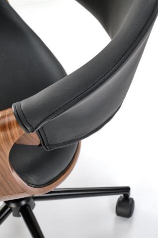 Кресло компьютерное HALMAR BILBO черный/орех