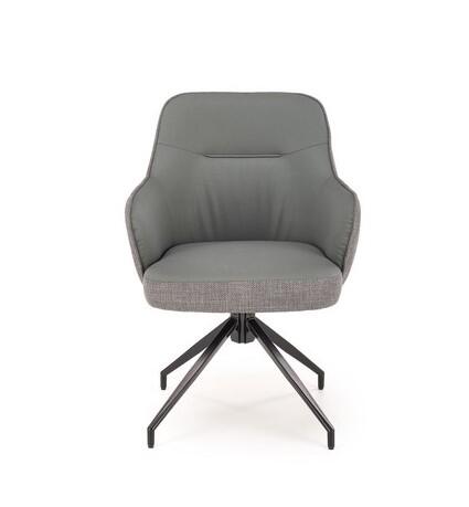 Стул HALMAR K527 серый/черный, поворотный