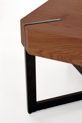 Стол журнальный HALMAR LAVIDA орех/черный
