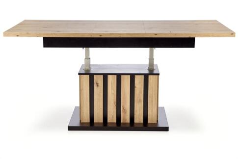 Стол-трансформер HALMAR BARETTI дуб артизан/черный