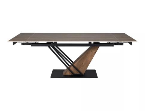 Стол обеденный SIGNAL GENESIS Legno эффект дерева/дуб/черный 160-220/90