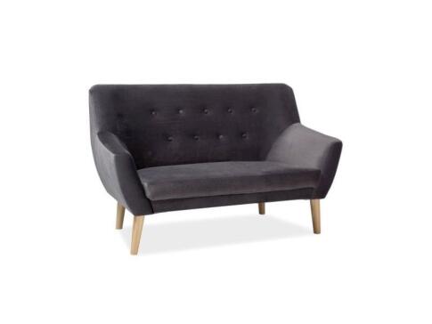 Диван SIGNAL NORDIC 2 Velvet Bluvel 14 серый/бук