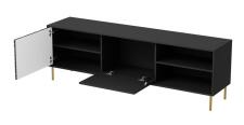 Тумба под теле/видео аппаратуру HALMAR BULLET RTV-1 180 черный/золотой