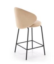 Стул барный HALMAR H121 бежевый/черный