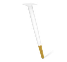 Основание для стола Sheffilton SHT-TU104 белый муар/золото