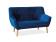 Диван SIGNAL NORDIC 2 Velvet Bluvel 86 темно-синий/бук