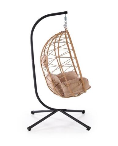 Кресло HALMAR SNAKE натуральный/бежевый