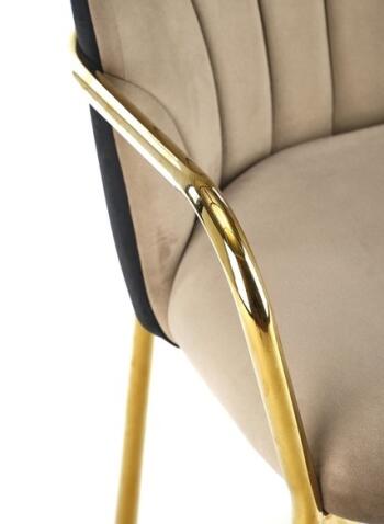 Стул HALMAR K500 бежевый/черный