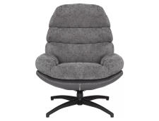 Кресло SIGNAL GISELLE серый/серый/черный мат