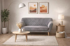 Диван SIGNAL KARO 2 Velvet Bluvel 14 серый/бук