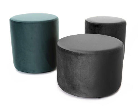 Пуф SIGNAL DOTI A Velvet Bluvel 19 черный