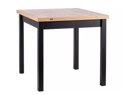 Стол обеденный SIGNAL FLIP дуб артизан/черный 80-160/80