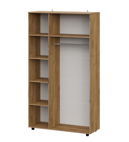 Шкаф NN Мебель (МС Байкал К) Дуб Золотой/Графит, трехстворчатый (SAFE)