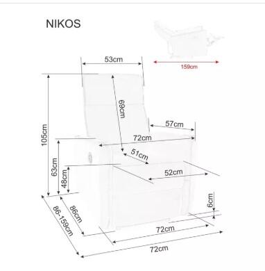 Кресло SIGNAL NIKOS Velvet раскладное, карри