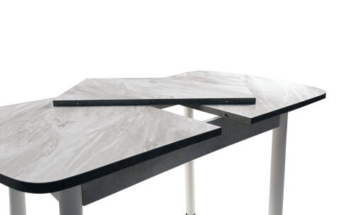 Стол ВВР Раздвижной пластиковый Лавант/белый прямой 110-150/70