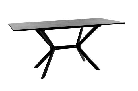 Стол ВВР Миллер камень темный/черный №7, ЛДСП 120-160/80