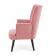 Кресло HALMAR DELGADO розовый/черный