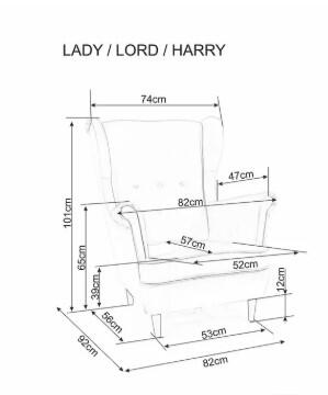 Кресло SIGNAL LADY Velvet Bluvel 52 античный розовый/венге