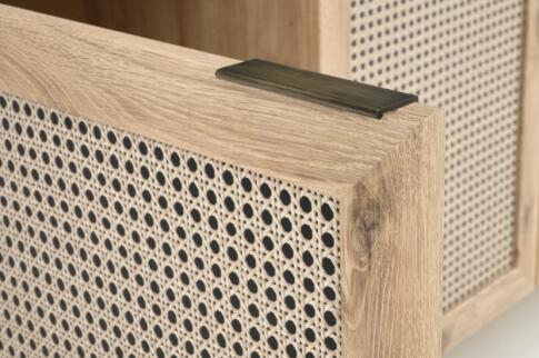 Комод HALMAR BORNEO KM-1 дуб артизан/черный