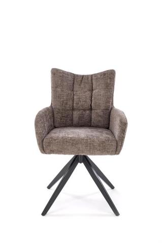 Стул HALMAR K540 серый/черный, поворотный