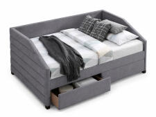 Кровать SIGNAL NADIA Velvet tap. 142 серый, 120/200