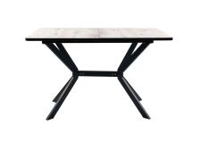 Стол ВВР Миллер бискайская сосна/черный №7, Пластик 120-160/80