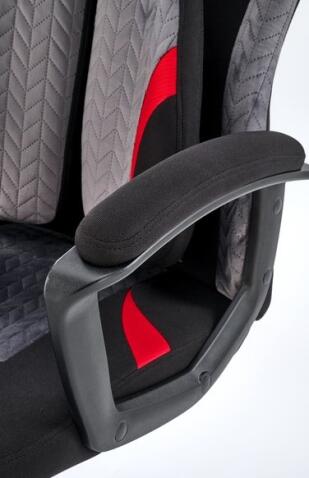 Кресло компьютерное HALMAR JENSEN черный/серый/красный