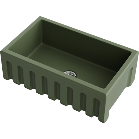 Кухонная мойка из керамики Omoikiri Mikura 76-OL Natceramic/olive