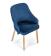 Стул HALMAR TOLEDO 2 Monolith 77 синий/дуб медовый