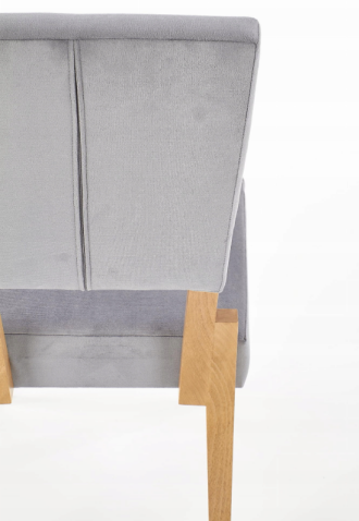 Стул HALMAR SORBUS серый/дуб медовый