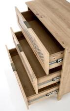 Комод HALMAR BORNEO KM-2 дуб артизан/черный