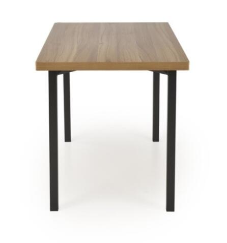 Комплект HALMAR MILTON (стол+ 4 стула) натуральный/черный