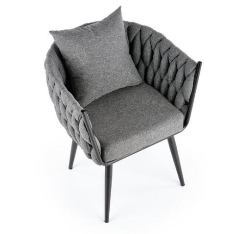 Кресло HALMAR AVATAR серый/черный