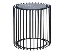 Комплект SIGNAL LUCCA (2 стола журнальных) эффект черного мрамора/черный Комплект SIGNAL LUCCA (2 стола журнальных) эффект черного мрамора/черный