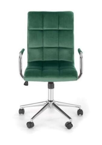 Кресло компьютерное HALMAR GONZO 4 темно-зеленый/хром