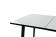 Стол ВВР Миллер мрамор марквина белый/черный №3, Пластик 120-160/80