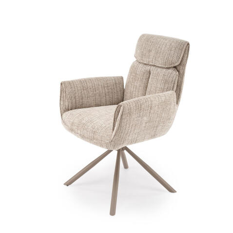 Стул HALMAR K596 CS бежевый/кашемир, поворотный