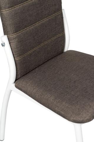 Стул ВВР Прага бурый/белый, рогожка