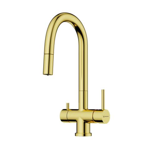 Смеситель для кухни Omoikiri Akita S LG светлое золото