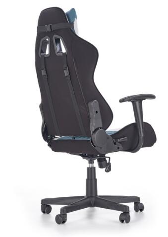 Кресло компьютерное HALMAR CAYMAN светло-серый/бирюзовый