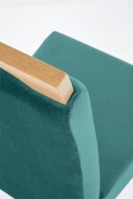 Стул HALMAR CLARION Monolith 37 зеленый/дуб медовый