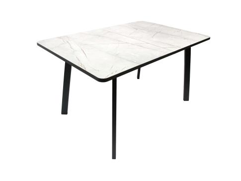 Стол ВВР Миллер Каспий серый/черный №3, пластик 120-160/80