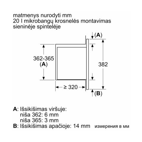 Микроволновая печь встраиваемая BOSCH BFL523MW3