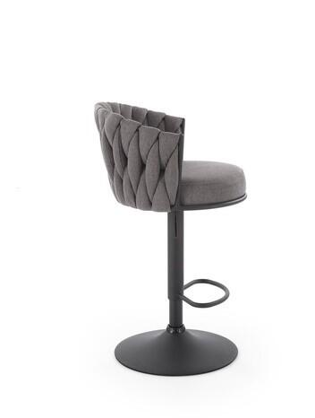 Стул барный HALMAR H125 серый/черный