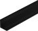 Профиль алюминиевый для лент накладной угловой черный 16х16, 2м, AQ