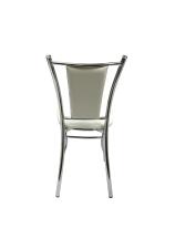 Стул ВВР Марсель белый крокодил/хром, экокожа